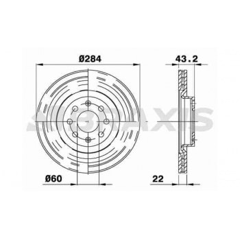 ON FREN DISKI 15 INCH CORSA D CORSA E ADAM GRANDE PUNTO PUNTO EVO - BRAXIS AE0079