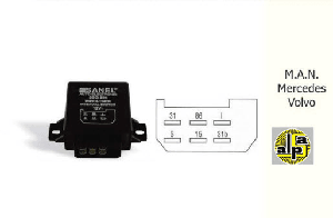 SİLGİ ZAMAN ROLESİ-12V 6 UÇLU - SANEL-SSG994