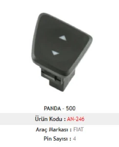 Unıversal Cam Anahtarı>panda 01-11 - 500 07-> Cam Anah. Sol - Mcar-An246