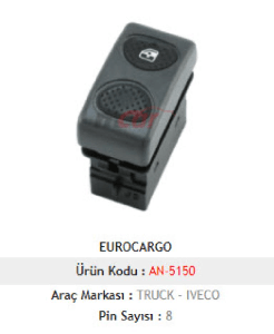 Unıversal Cam Anahtarı-İveco Eurocargo - Mcar-An5150