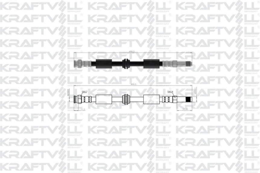 Ford On Fren Hortumu Galaxy 95-01 - Kraftvoll 07080467