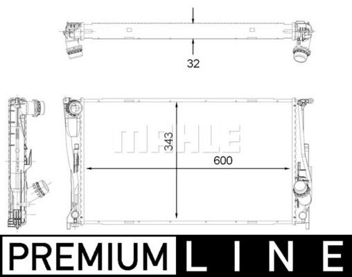 MOTOR SU RADYATORU BMW N54 N55 N20 E82 E84 E88 E89 E90 E92 E93 - MAHLE CR 1923 000P