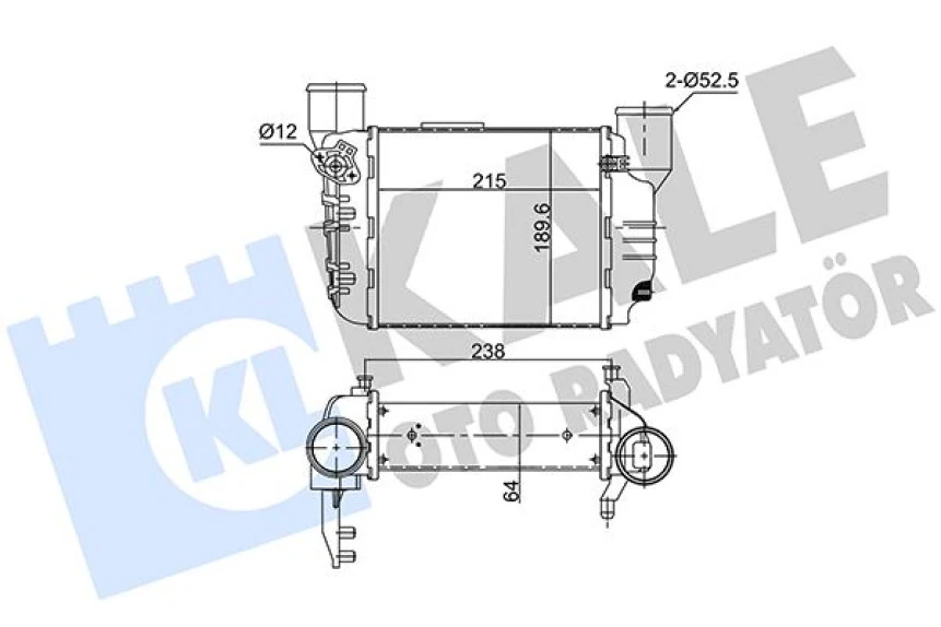 Vw Turbo Radyatörü - Turbo Radyatörü - Kal 352445