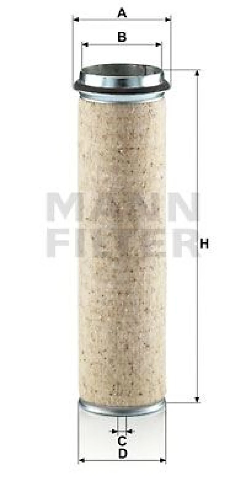 Man Truck Hava Filtresi IC Man 12.153 12.163 D0824 95> - Mann Cf1000