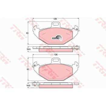 ARKA FREN BALATASI LAGUNA 95>01 2.0 16V 2.2 DTI 3.0 - TRW GDB1353