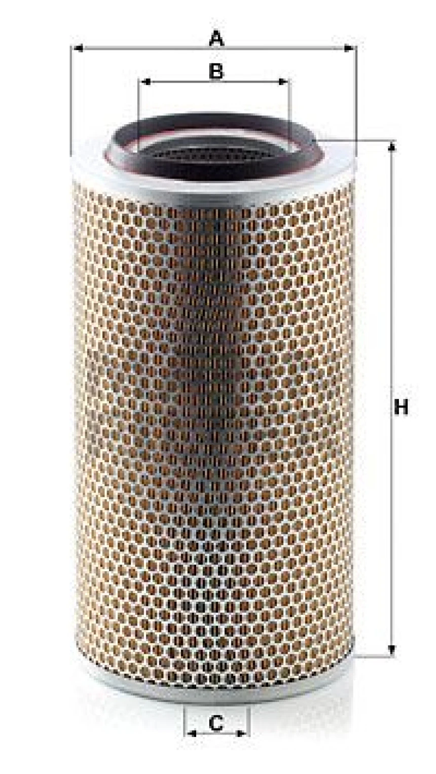 Man Truck Hava Filtresi Dis Man 12.153 12.163 D0824 95> / M-Benz O 403 Rhd 03> - Mann C20325/2