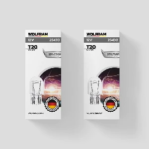 Unıversal Ampul-12v 21/5w T20 Çift Flaman Dipsiz      (w3x16q) - Wolfram-26430