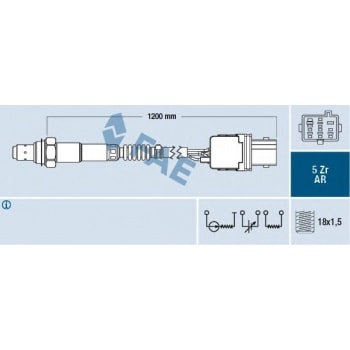 EGSOZ SENSORU (HEGO SENSOR) VOLVO C70 I S60 I S80 I V70 I XC70 XC 90 - FAE 75005
