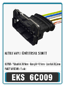 SOKET>6 LI YAYLI UNIVERSAL   S6011 - EKS-6C009