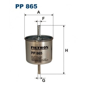 YAKIT FILTRESI ESCORT 86>99 FIESTA III / IV 89 02 1,3 / 1,4 / 1,6 / 1,8 FORD KA 1,0 / 1,3 MONDEO I / - FILTRON PP865