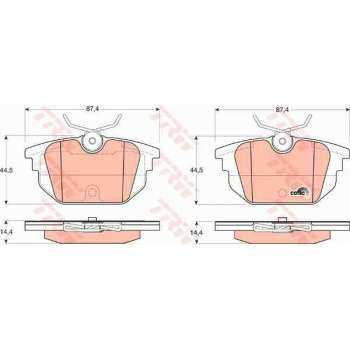 ARKA FREN BALATASI COUPE MAREA MAREA WEEKEND TEMPRA TIPO 2,0IE 16V - TRW GDB1333