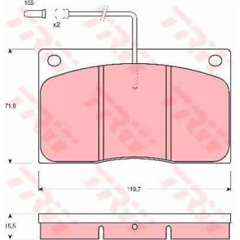 ON FREN BALATASI MASTER P28D P30D P35D T28D T30D T35D ( 98) / (FISLI) - TRW GDB443
