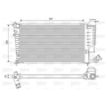 MOTOR SU RADYATORU OTOMATIK SANZIMAN P306 XSARA XU7JP (1,8 8V) XU10J4R (2,0 16V) ZX XU5JP OLCU: (610 - VALEO 732520