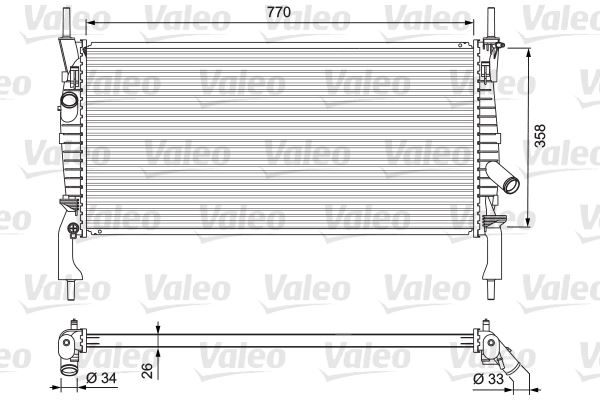 MOTOR SU RADYATORU TRANSIT  V347 2.2-2.4 KLIMALI KALIN TIP 06> - VALEO 701731