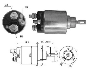 MARŞ OTOMATİĞİ-BOS 12V FORD V347 BÜYÜK GÖVDE  ZM977-SB064 *** CİVATALI *** - YGT-BO13977C