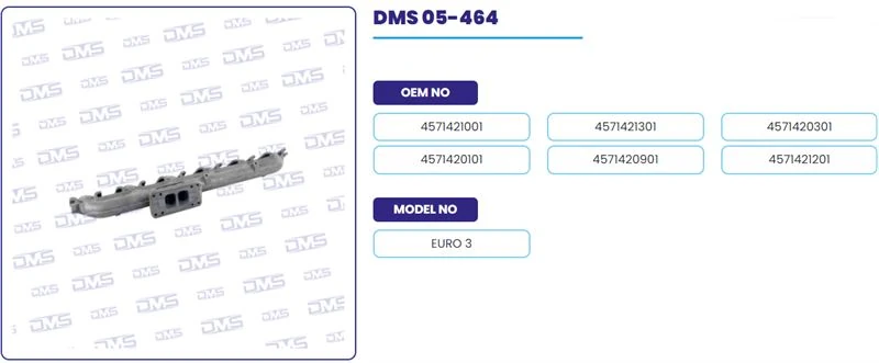 Mercedes Truck Egzoz Manıfoldu Komple Takım Mercedes Otobüs Om 457 Euro3 - Demosan 05-464