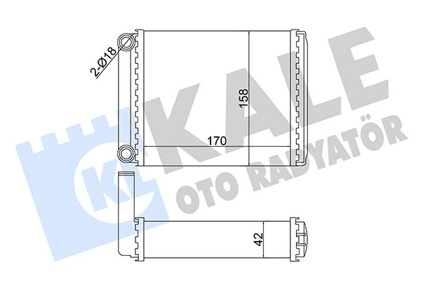 Mercedes Kalorıfer Radyatörü - Kalorıfer Radyatörü - Kal 358585