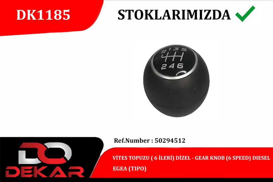 VITES ALT MEKANIZMASI+VITES TOPUZU (KOMPLE) 6 ILERI EGEA 1.4 15> - DEKAR DK1185