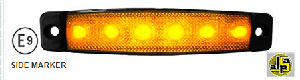 PARMAK LAMBA-12V SARI   6 LEDLİ DORSE - SANEL-SBB12Y6