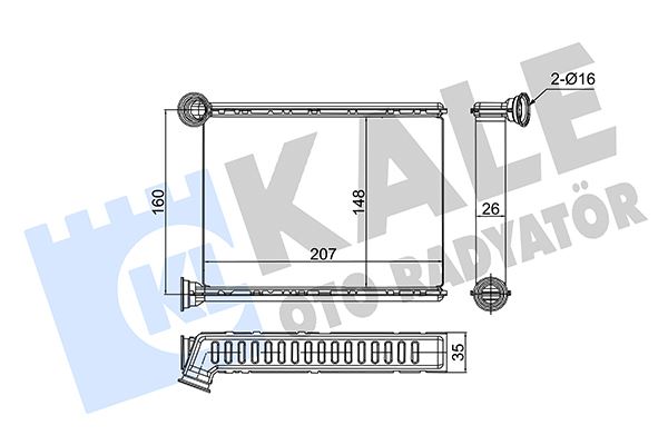 KALORIFER RADYATORU KADJAR MEGANE TALISMAN 1.2 TCE /1.3 TCE/1.5 DCI/1.6 DCI - KALE 352860