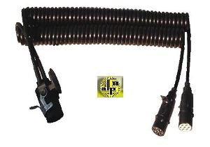 Unıversal 15 Ve 7 Pls.fişli Adaptör Kablosu-4.00 Mt  2 (6x1+1x1,5) Tek Giriş-Çift Çikiş - Sertplas-E4415f3p40