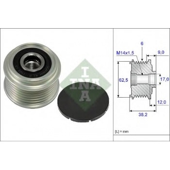 ALTERNATOR KASNAGI (RULMANLI) COROLLA (04 07) AURIS 07=> 1.4 D 4D SONATA V 2.0 2.4 05=> CARENS 2.0 - INA 535021910