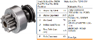 MARŞ DİŞLİSİ-MT 10D FORD/MF İÇ FR-303- - FORMMETAL-30154