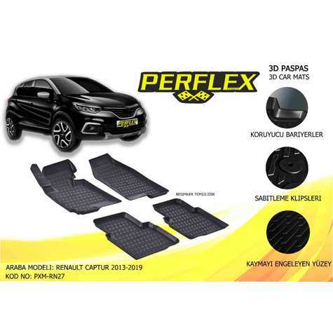 Renault Paspas 3d Havuzlu X-Mat Captur 2013-2019 - Perflex Pxm-Rn27