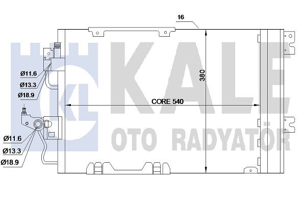 KLIMA RADYATORU ASTRA H ZAFIRA B A16XER - KALE 350650