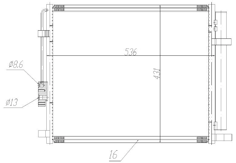 Hyundaı Klima Radyator Santafe 2.0 - 2.2 Dizel 12-> - Orıs Chy595016