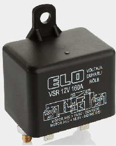 AKÜ AYIRICI AKILLI VSR RÖLE-12V 160A SU GEÇİRMEZ - ELO-201019011