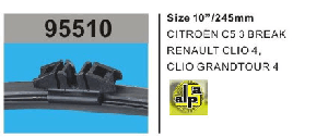 ARKA SİLGİ PALETİ-BANANA  CITROËN: C5 III BREAK (2008›)/RENAULT: CLIO IV (2012›) 245 MM - RBW-95510