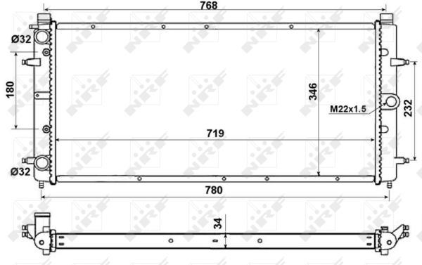 MOTOR RADYATORU TRANSPORTER T4 2,4 2,5TDI - NRF 509514