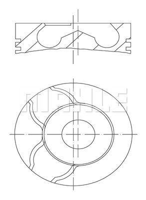 MOTOR PISTON SEGMAN FIAT BRAVA BRAVO II CROMA DOBLO GRANDE PUNTO MAREA SEDICI STILO 1.9 JTD 01> ALFA - MAHLE 0101500