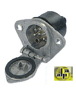 TIR RÖMORK FİŞİ DİŞİ ES TİPİ 7'Lİ GRİ  VİDALI METAL (AKSA 14038) - SERTPLAS-ES3817FK