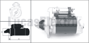 MARŞ MOTORU-12V/2.5kW/9DİŞ 2M113 TÜMOSAN - LUCAS-61924097