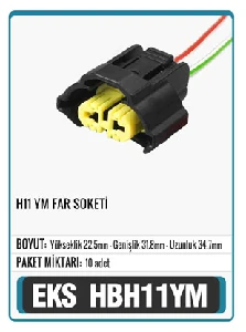 Unıversal Soket>ampül   H11  Yeni Tip - Eks-Hbh11ym