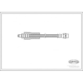 FREN HORTUMU ON BMW E38 94>01 - CORTECO 19026685
