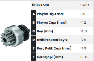 MARŞ DİŞLİSİ-BT 11D SAME TRAKTÖR YM. -6003AD0461- - FORMMETAL-52865