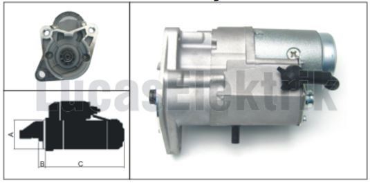 MARS MOTORU 12V 2,0KW 10 DIS SPORTAGE - LUCAS LES0211