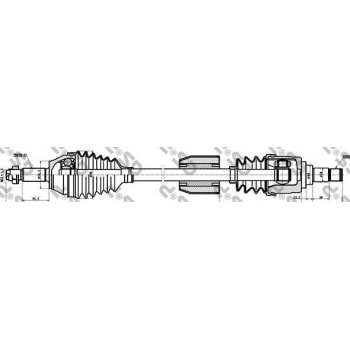 ON AKS SAG KOMPLE ESCORT V / VI 1.4  HCS / 1,8 16V / 1,8D 90>95 (DIS FREZE: 25, TEKER TARAFI IC FREZ - GSP 218039