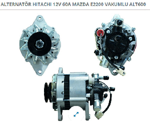 ALTERNATÖR HITACHI 12V 60A MAZDA E2200 VAKUMLU - DODO-ALT600