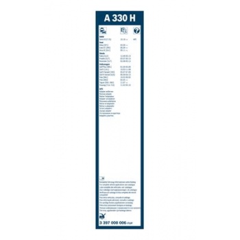 SILECEK SUPURGESI ARKA 330mm AEROTWIN (MUZ TIPI) ARKA POLO 1.4 - BOSCH 3397008006