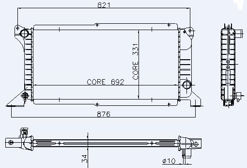 MOTOR RADYATORU (+AC) TRANSIT TURBO T12 T15 2,5D 97>01 MANUEL UZUN TIP KLIMALI (1 SIRA ALB) - KALE 0220251AB
