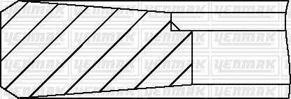 PISTON SEGMANI 108,00MM STD VOLVO FE-FL II-FL III / RENAULT PREMIUM2 - MIDLUM TAD 734 GE EURO 2 - YENMAK 91-09045-000