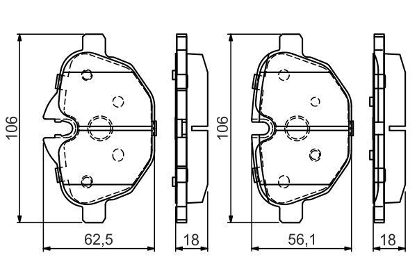 FREN BALATASI ARKA BMW F10 F11 G30 - VALEO 670385