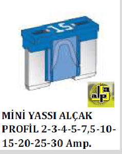 SİGORTA-ALÇAK PROFİL MİNİ 20 AMP               SARI  0600280 - MTA-M0600280