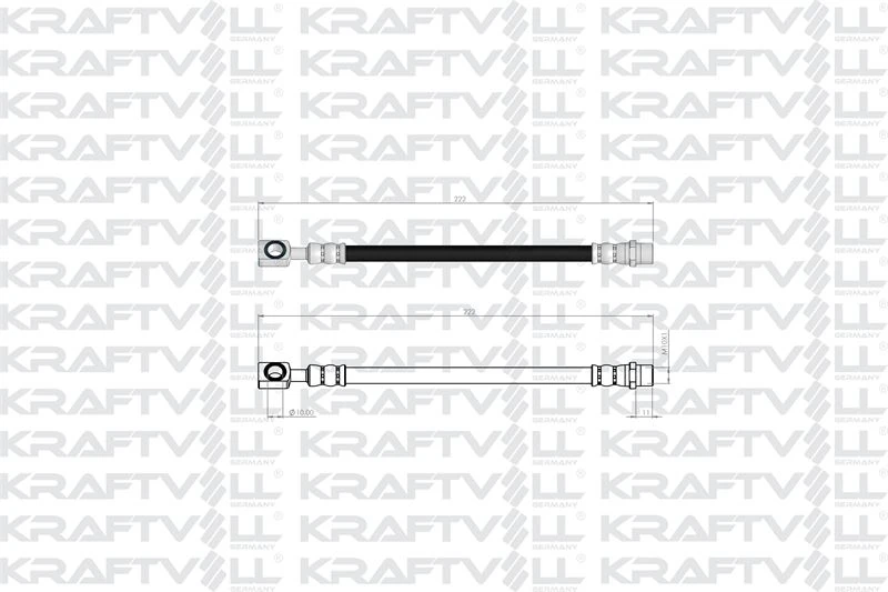 Opel Arka Fren Hortumu Astra G - Kraftvoll 07080887