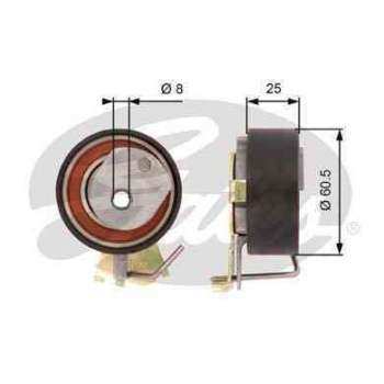 EKSANTRIK GERGI RULMANI P206 306 PARTNER BIPPER C2 C3 BERLINGO NEMO SAXO XSARA 1,1I 1,4 - GATES T43023