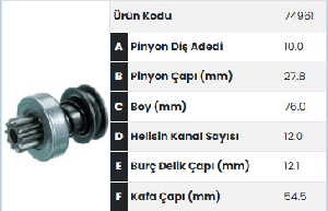 MARŞ DİŞLİSİ-VT 10D PEU.504D/ J9 D TALBO TAGORA   -103624- - FORMMETAL-74961